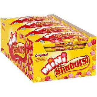 Starburst Mini Original Fruit Chews 24 Count 1.85 Ounce Bags