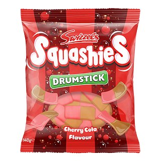 Swizzels Drumstick Squashies CHERRY COLA 140g 12 ct