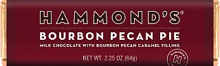 Hammond's Bourbon Pecan Pie Milk Chocolate Bar 2.25 oz 12 ct