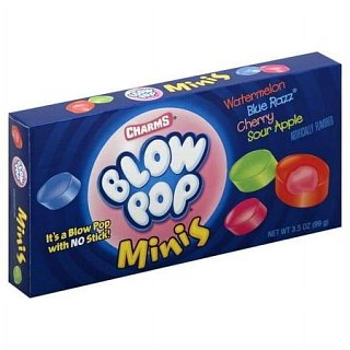 Charms Blow Pop Minis 3.5 ounce 12 ct theater box