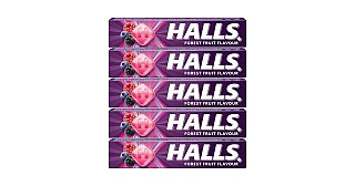 Halls Cough Drops Forest Fruit Import Mixed Berries 20 ct tray