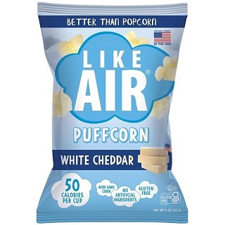 Like Air White Cheddar Puffcorn Puffed Snack 4oz 6 Pack