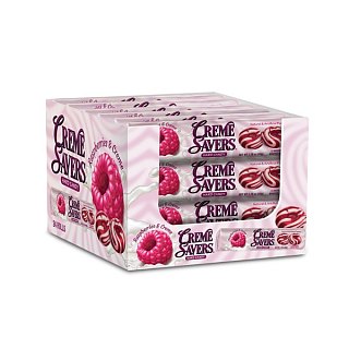 Creme Savers Raspberries and Creme Candy 1.75oz 24 ct