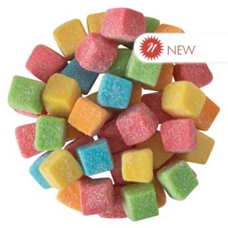 Clever Sour Gummy Cube Squares Assorted Colors 5 lb