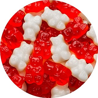 Albanese Valentine Gummi Bear Red & White  5 lb
