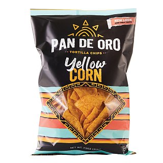 Pan De Oro Yellow Corn Tortilla Chips 7.5 oz 12ct