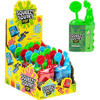 Koko's Squeezy Squirt Pop 3 Flavor Candy 1.06 oz 12 ct