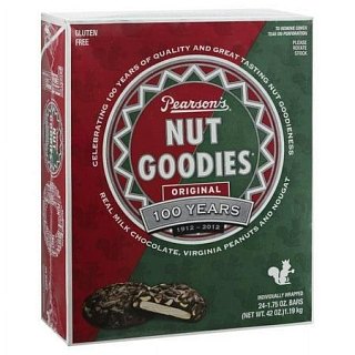 Pearsons Nut Bar Goodie Maple 24 Ct 1.75 Oz Tray