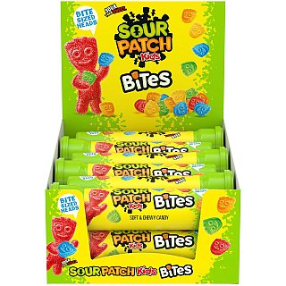 Sour Patch Kids Bites Chewy Candy Tube 1.8 oz 12 ct