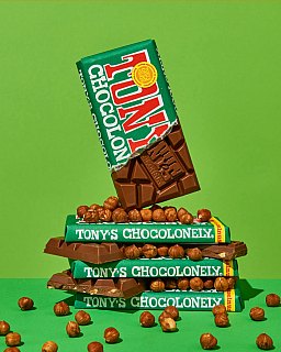 Tonys Chocolonely 6.35 Oz Milk Hazelnut Bar
