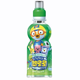 Pororo Korea Fruit Juice Drink Sport Bottle APPLE 7.95oz 24 Pack