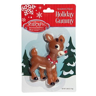 Boston America Rudolph Reindeer Christmas Gummy 3.2 oz 6"