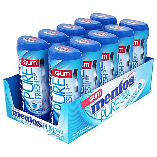 Mentos Fresh Mint Gum 10 count 15 piece bottles