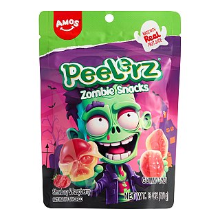 Amos Halloween Peelerz Gummy Zombie Snacks 6oz 12ct