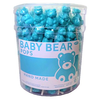 Espeez Baby Bear Blue Lollipop Cotton Candy 115 ct