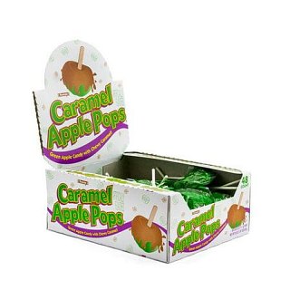 Tootsie Caramel Apple Pops 48 Ct 0.625 Oz Tray