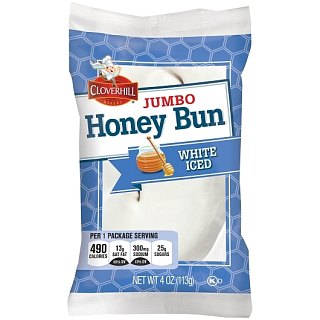 Cloverhill Jumbo Iced Honeybuns 4oz 6 ct
