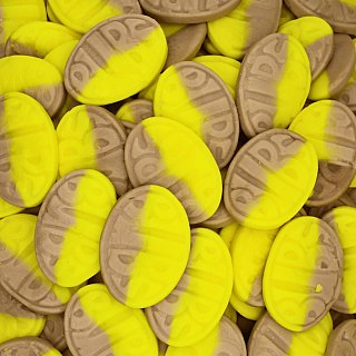 Bubs Mini Ovals Banana Toffee Gummy Candy 2.75 lb Bags