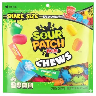 Sour Patch Kids Chew Assorted Soft Candy 8.12 oz 6 ct Bulk
