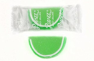 Cavalier Lime Green Fruit Jelly Slice Wrapped 2lb Pizazz
