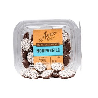 Ashers Dark Chocolate Nonpareils Freshpack 5.5oz 6 Pack