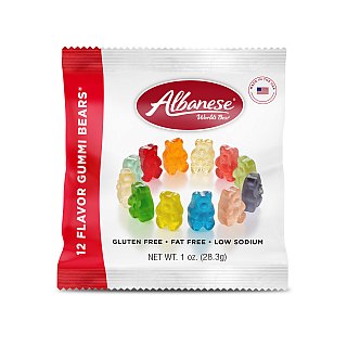 Albanese 12 Flavor Gummy Bear 1 oz Snack Size 50 ct 3.59 lb
