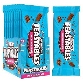 Feastables Mr Beast Milk Chocolate Bars King Size  2.1 oz 10ct