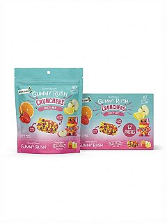 Gummy Rush Sour Party Mix Assorted Crunchers Cluster 2.8oz 12 Pack