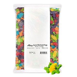 Albanese Gummi Rainforest Frogs 5 Lb Bulk Bag