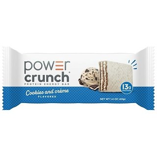 Power Crunch Protein Wafer Bars Cookies & Creme 1.4 oz 12ct