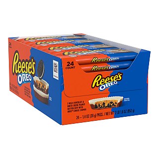 Reese's OREO Chocolate White Creme Peanut Butter Cups 1.4 oz 24 ct