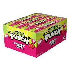 Sour Punch Straws Strawberry 24 count