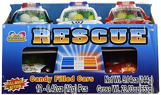 Kidsmania Rescue 12 Ct 0.42 Oz Candy Toy Tray