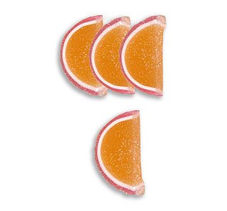 Cavalier Peach Fruit Jelly Slice Wrapped 2lb Pizazz
