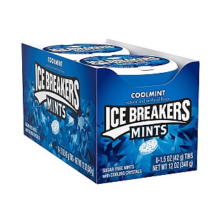 Ice Breakers Coolmint Mints 8 Count 1.5 Ounce Tins