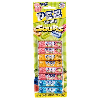 Pez Blister Packs SOUR Candy Only Assorted Fruit 8-Pack 24 ct tray