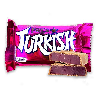 Fry's UK Import Turkish Delight Milk Chocolate Bar 51g 48ct Box