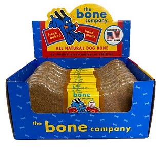 Bone Company Jumbo Shape Peanut Butter Dog Treats 3.2 oz 12 ct