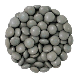 SILVER M&M Colorworks Chocolate Candy 5lb