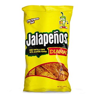 Diana Import Jalapenos 3.84 Oz Corn Chips Bag
