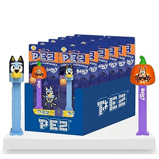 PEZ Halloween Bluey Blister Candy Assortment 12ct Tray