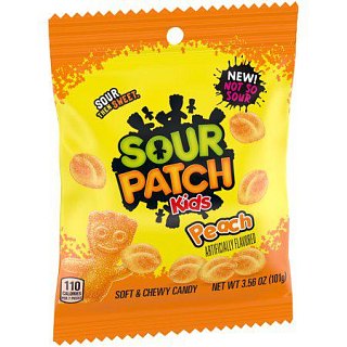 Sour Patch Kids 3.56 Oz Peg Bag Peach