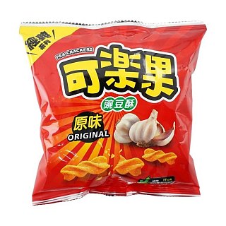 Koloko Taiwan Import Pea Chips Original Garlic 1.69 oz 12 ct