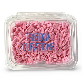 Pez Nostalgic Strawberry Candy Fruit Tablets Unwrapped, 1 Lb Tub