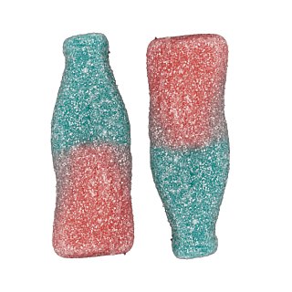 Matthijs Swedish Mega Fizzy Flaska Pink Blue Bottles 3.5" 4.4 lb
