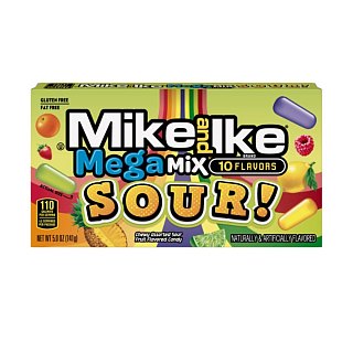 Mike and Ike Mega Mix Sour 4.25 ounce 12 count Theater Box