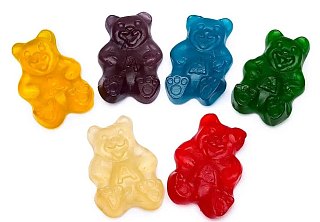 Albanese Papa Bears 3" Huge Gummy Bears 6 Flavor 5 lb