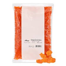 Albanese Orange Gummi Bears 5 Pound Bag Bulk
