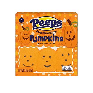 Peeps Halloween Marshmallow Candy PUMPKIN 3oz 12ct
