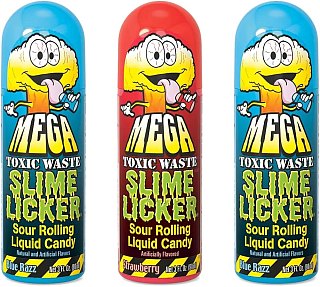 Toxic Waste Mega Super Sour Slime Licker 12 Ct Version 2.0 Candy Tray Best Product Ever